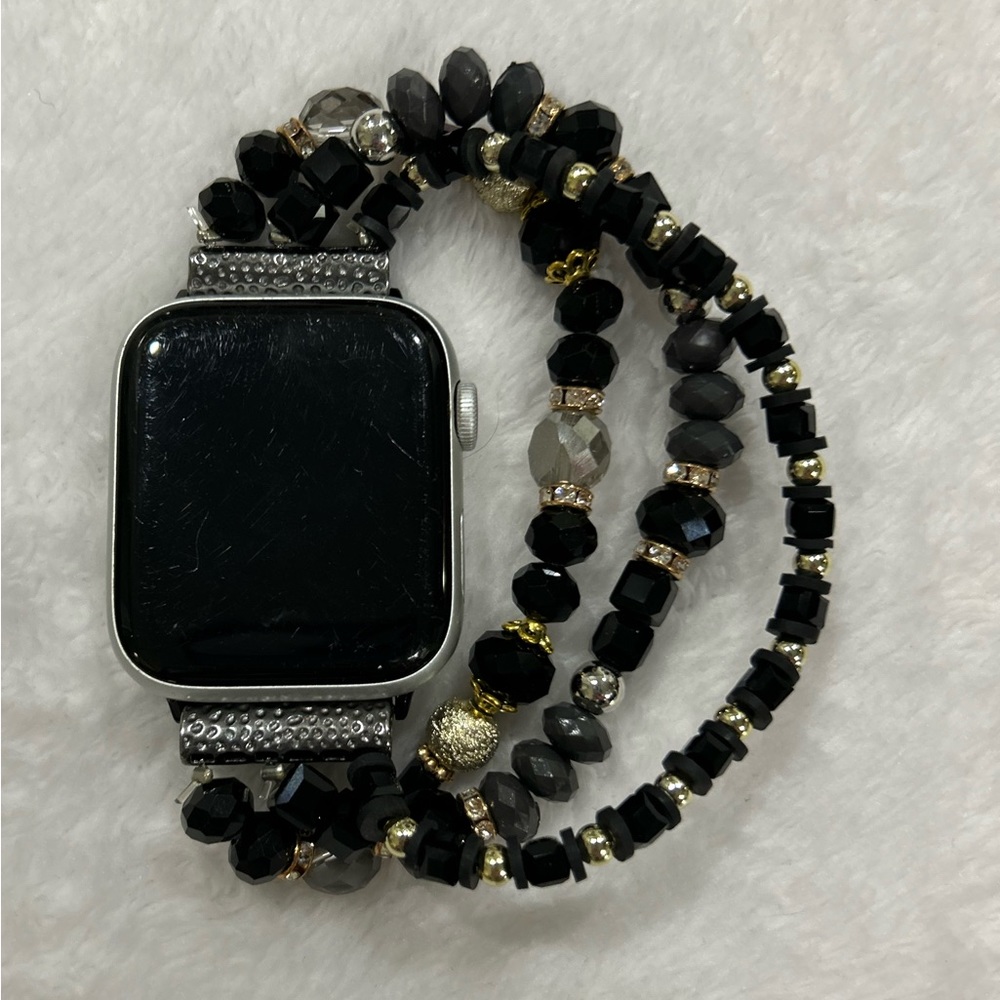 Black and Gold Smartwatch Band 38mm